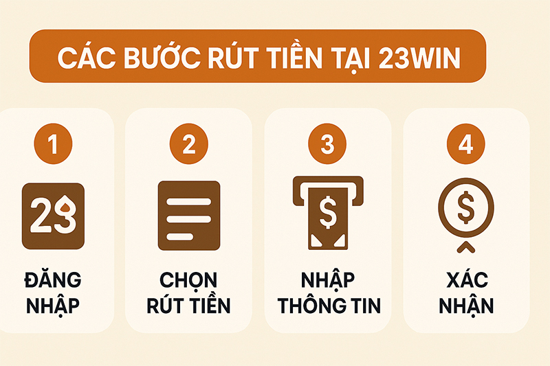 Hướng dẫn chi tiết các bước rút tiền tại 23Win